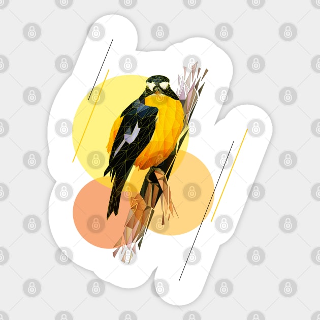 Rainforest Birds Series_01 Sticker by HafizalFikree